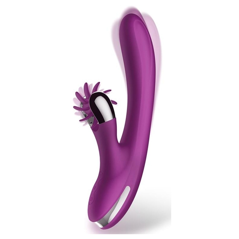 ACTION Vibro Rabbit Vibrating Double 10 x 3.5cm Violet